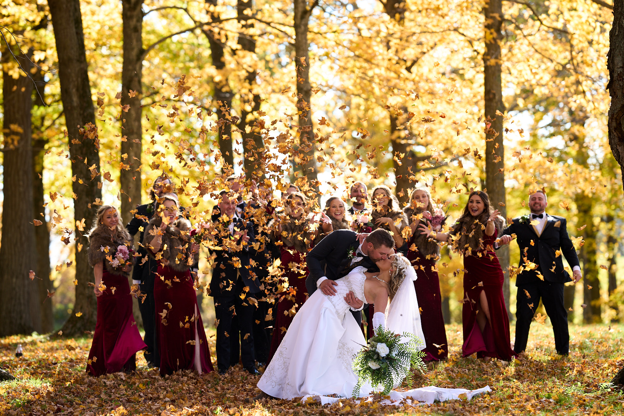 Elora & Levi wedding — couple portrait by Sun Prairie Photo