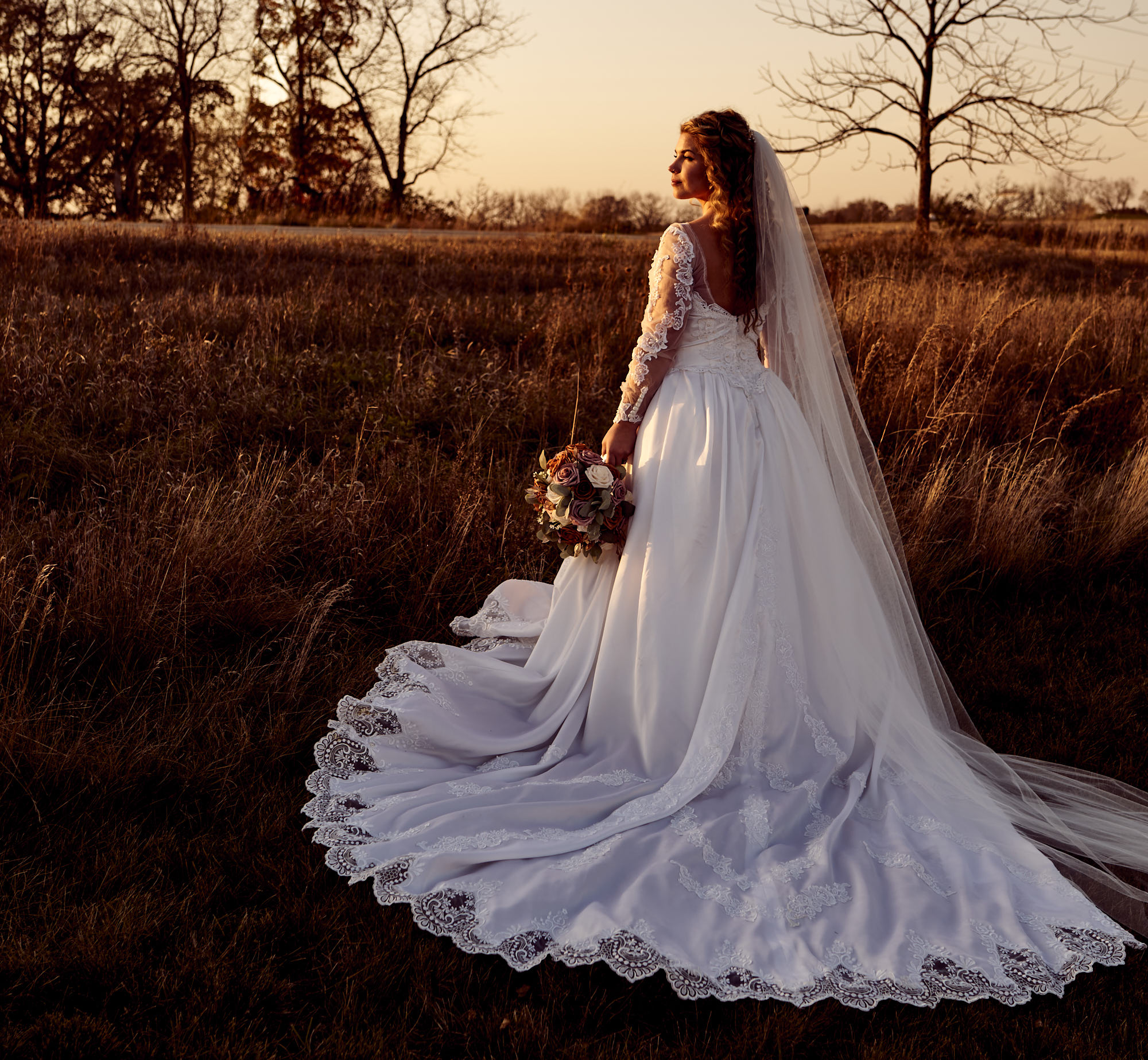 Wedding couple portrait — documentary style photography by Sun Prairie Photo