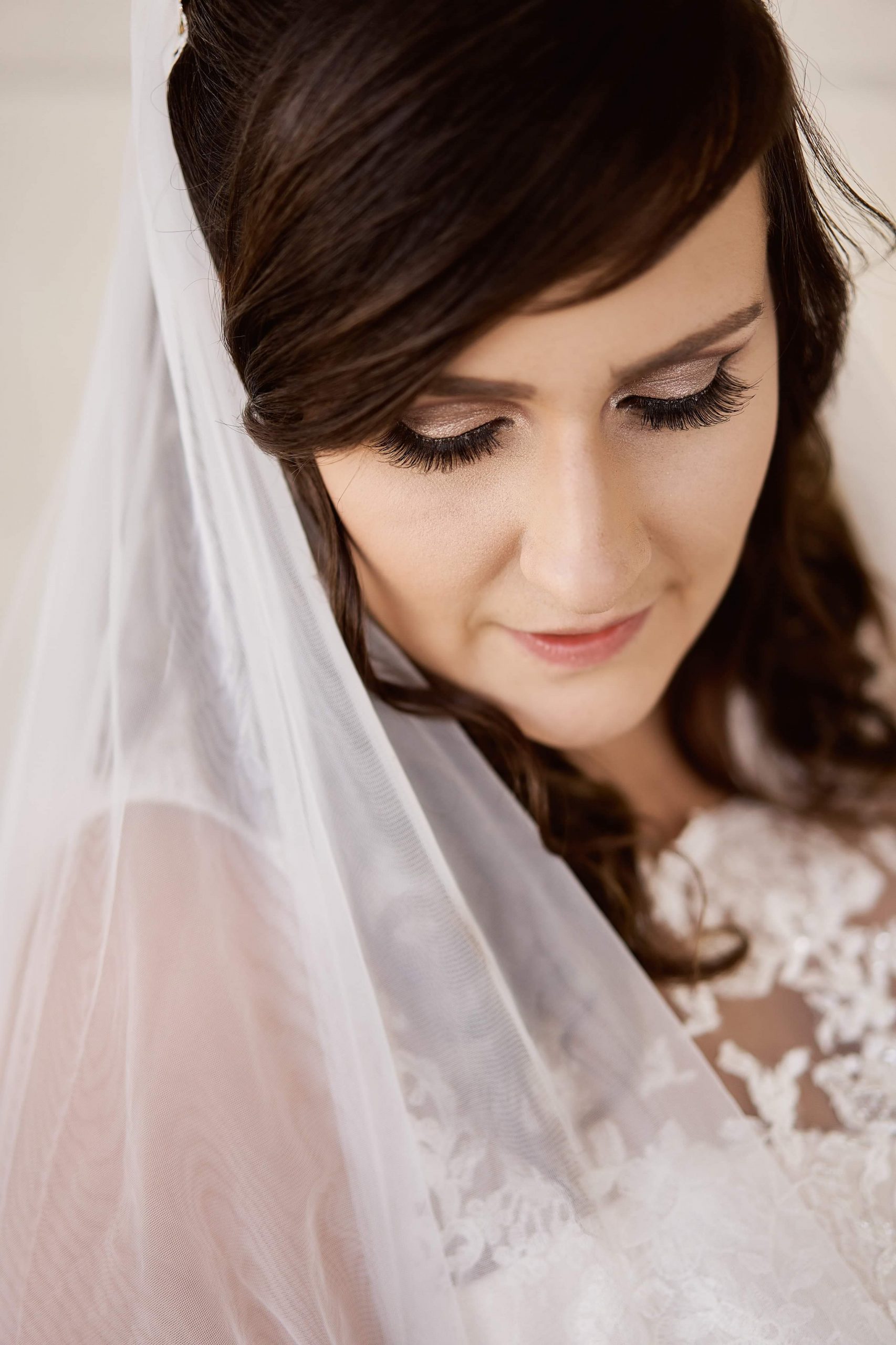 Wedding ceremony first kiss